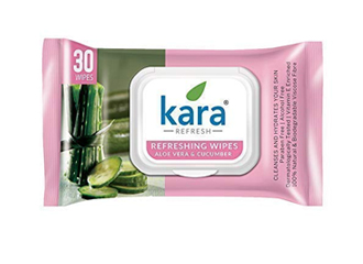 Kara Face Wipes Aloe Vera Cucumber 30 Pic...