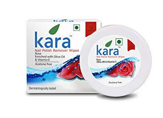 Kara Nail Polish Remover Wipes Rose