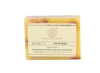 Khadi Rose & Honey with Rose Petals Soap ...