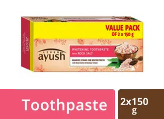 Lever Ayush Whitening Toothpaste with Roc...