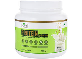 Protein powder Vanilla 400gms Nlife