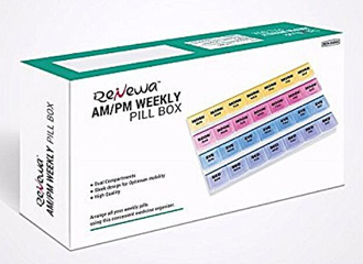 Renewa AM/PM Weekly Pill Box (4 times)